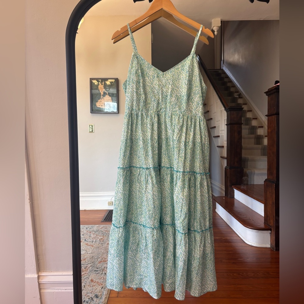 MELLODAY Light Green Patterned Maxi Dress